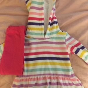 Comfortable striped hooded jogger